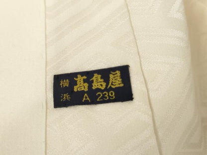平和屋着物●長襦袢　無双仕立て　紗綾形地紋　高島屋扱い　正絹　逸品　AABG9937cs