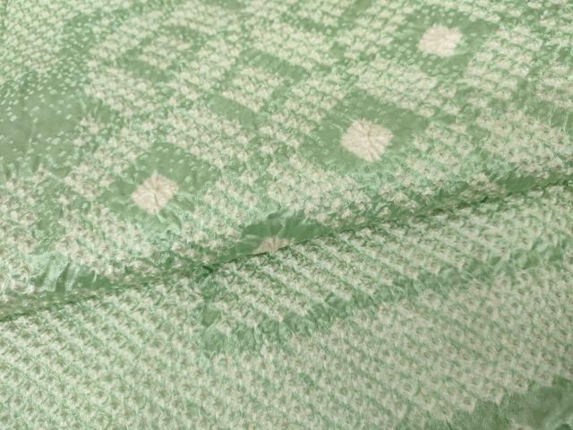 平和屋着物●上質な小紋　絞り　吉祥色紙重ね文　正絹　逸品　AABG9962cs 平和屋着物○上質な小紋 絞り 吉祥色紙重ね文 正絹 逸品 AABG9962cs