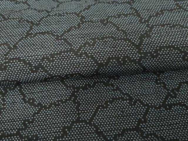 平和屋着物○上質な紬 雪輪重ね文 正絹 逸品 AABG9964cs