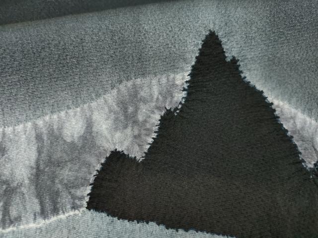 平和屋着物○絞り染色作家 藤井浩 訪問着 遠山樹林文 正絹 逸品