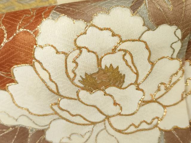 平和屋着物○豪華色留袖 駒刺繍 花松文 金彩 正絹 逸品 AABG9969cs