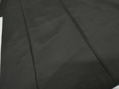 平和屋着物●男性　黒紋付　羽織セット　正絹　逸品　AABG9978cs