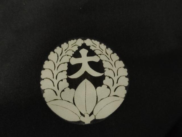 平和屋着物●男性　黒紋付　羽織セット　正絹　逸品　未使用　AABG9979cs