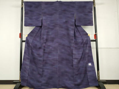 平和屋着物●上質な小紋　作家物　霞文　暈し染め　正絹　逸品　AABG9980cs