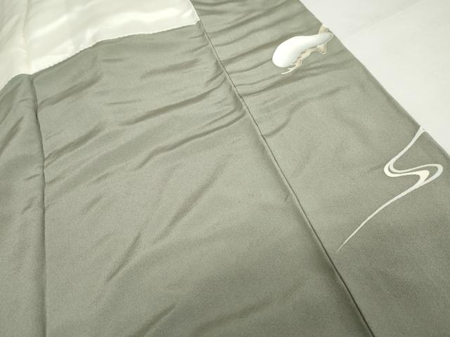 平和屋着物●京友禅作家　倉田泰波　訪問着　流水花松文　正絹　逸品　AABG9982cs