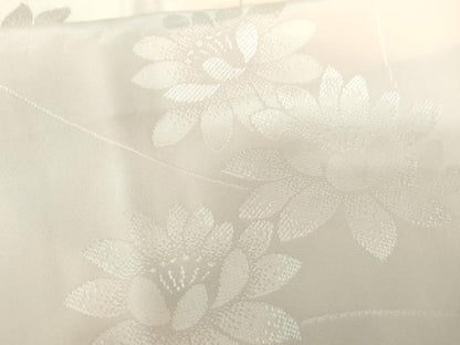 平和屋着物●長襦袢　無双仕立て　枝花地紋　暈し染め　正絹　逸品　AABG9987cs