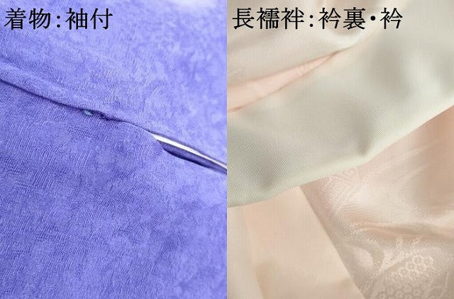 平和屋着物○豪華振袖・長襦袢(無双仕立て)セット 舞花文 暈し染め 正絹