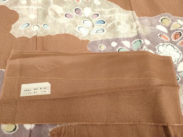 平和屋着物●訪問着　絞り　辻が花　反端付き　正絹　逸品　AABG9995cs