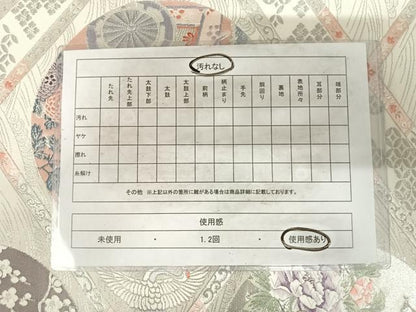 平和屋着物◎六通柄袋帯 天井文 九百錦 プラチナ箔 正絹 逸品 AABH0002yx