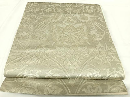 平和屋着物◎六通柄袋帯 花鳥更紗文 金糸 正絹 逸品 AABH0014yx