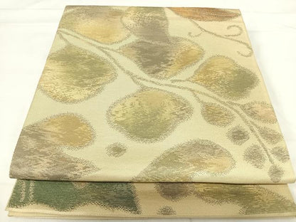 平和屋着物◎六通柄 本袋帯 草木文 正絹 逸品 AABH0021yx