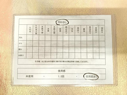 平和屋着物◎六通柄袋帯 立波文 金彩 正絹 逸品 AABH0025yx