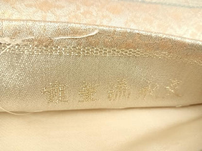 平和屋着物◎六通柄袋帯 霞重流水文 金糸 正絹 逸品 AABH0064yx