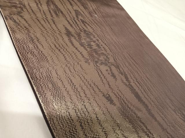 平和屋着物◎六通柄袋帯 霞文 金糸 正絹 逸品 AABH0267yx