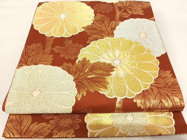 平和屋着物●六通柄袋帯　舞花文　金銀糸　正絹　逸品　CABB5971hy 平和屋着物▽六通柄袋帯 舞花文 金糸 正絹 逸品 CABE0915vf - メルカリ