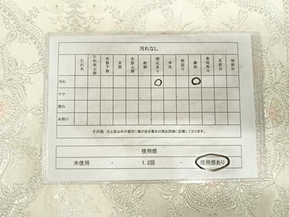 平和屋着物◎六通柄袋帯　唐織　孔雀花文　銀糸　正絹　逸品　AABH0291yx