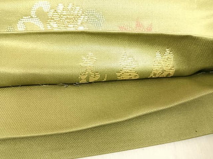 平和屋着物◎六通柄袋帯 花舞錦 吉祥花文 金糸 正絹 逸品 AABH0321yx