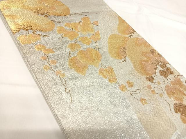 平和屋着物◎綴れ　太鼓柄袋帯　蔦草文　金銀糸　正絹　逸品　AABH0326yx