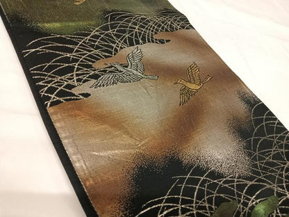 平和屋着物◎六通柄袋帯 飛鳥文 金銀糸 正絹 逸品 AABH0331yx