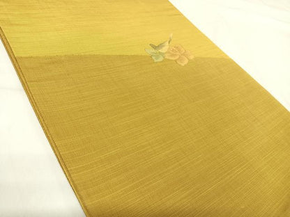平和屋着物◎太鼓柄袋帯　花鳥文　正絹　逸品　AABH0347yx