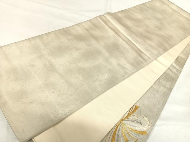 平和屋着物◎太鼓柄袋帯　刺繍　熨斗文　金銀糸　正絹　逸品　AABH0371yx 平和屋着物◎太鼓柄袋帯 刺繍 熨斗文 金銀糸 正絹 逸品 AABH0371yx