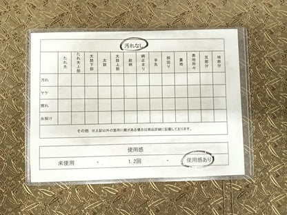平和屋着物◎アンティーク　大正ロマン　丸帯　笹の葉文　正絹　逸品　AABH0388yx
