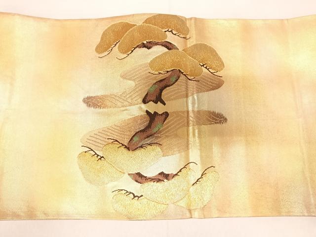 平和屋着物◎太鼓柄袋帯　唐織　浜松文　金糸　正絹　逸品　AABH0394yx
