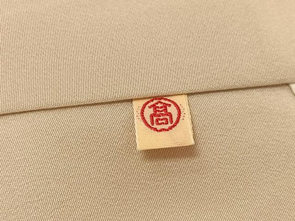 平和屋着物●訪問着　駒刺繍　草花文　金銀彩　高島屋扱い　正絹　逸品　AABH0405ph