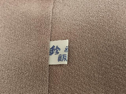 平和屋着物●虹色創家　本郷大田子　小紋　大田子染　霞文　鈴乃屋扱い　正絹　逸品　AABH0426ph