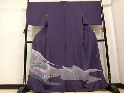 平和屋着物●鎌倉友禅　坂井教人　日本工芸会正会員　色留袖　シルクロード　正絹　逸品　AABH0432ph