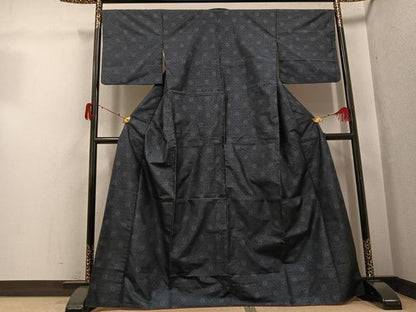 平和屋着物●本場大島紬　カタス7マルキ　蜀江花文　正絹　逸品　AABH0446ph