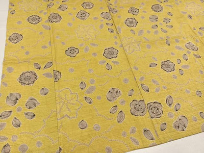 平和屋着物●上質な小紋　紬地　辻が花　絞り　正絹　逸品　AABH0458ph