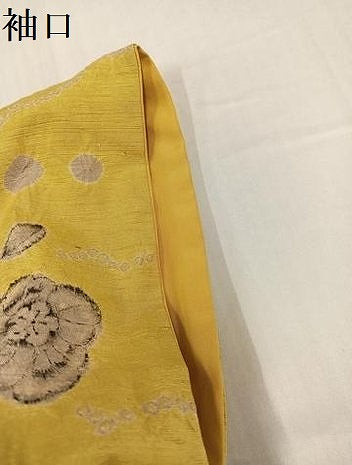 平和屋着物●上質な小紋　紬地　辻が花　絞り　正絹　逸品　AABH0458ph