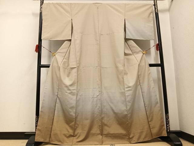 平和屋着物●石川県指定無形文化財　牛首紬　白山工房　手織り　訪問着　霞文　暈し染め　正絹　逸品　未使用　AABH0473ph