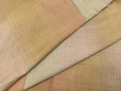 平和屋着物●上質な紬　間道　正絹　逸品　AABH0477ph