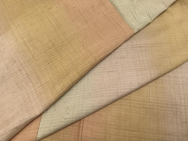 平和屋着物●上質な紬　間道　正絹　逸品　AABH0477ph