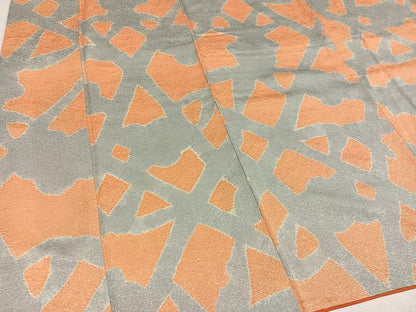 平和屋着物●上質な小紋　絞り　幾何学文様　正絹　逸品　AABH0479ph