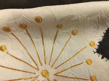平和屋着物●豪華振袖　駒刺繍　絞り　舞花文　金彩　鈴乃屋扱い　正絹　逸品　AABH0490fy