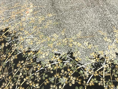 平和屋着物●訪問着　刺繍　草花文　金銀糸　金銀彩　正絹　逸品　AABH0492fy