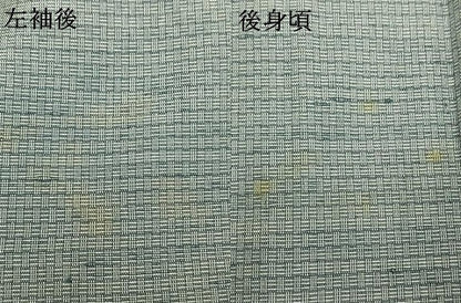 平和屋着物●男性　紬　網代織　正絹　逸品　AABH0495fy