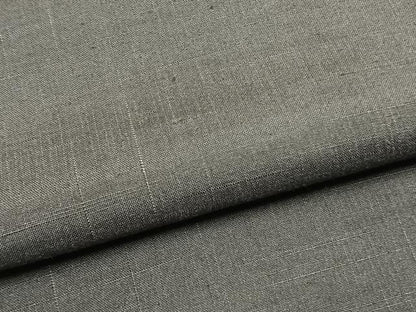 平和屋着物●上質な紬　色無地　煤色　正絹　逸品　AABH0500fy