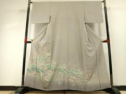 平和屋着物●本加賀友禅作家　山名田明生　色留袖　松竹梅　暈し染め　正絹　逸品　AABH0506fy