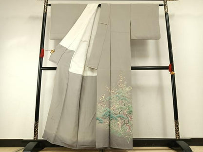平和屋着物●本加賀友禅作家　山名田明生　色留袖　松竹梅　暈し染め　正絹　逸品　AABH0506fy