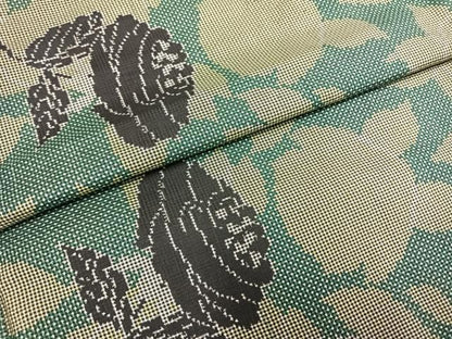 平和屋着物●本場大島紬　一元絣　薔薇　正絹　逸品　AABH0507fy