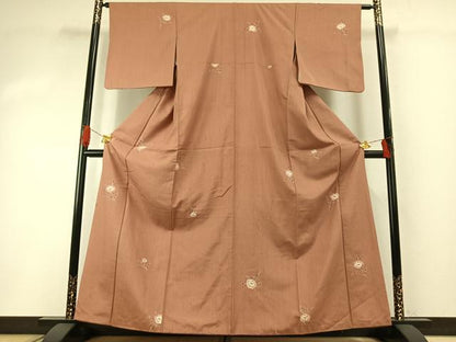 平和屋着物●上質な紬　絞り　辻が花　正絹　逸品　AABH0515fy