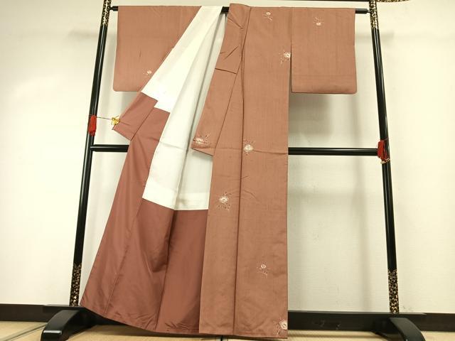 平和屋着物●上質な紬　絞り　辻が花　正絹　逸品　AABH0515fy