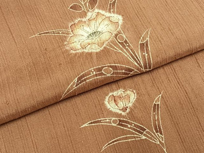 平和屋着物●上質な紬　絞り　辻が花　正絹　逸品　AABH0515fy
