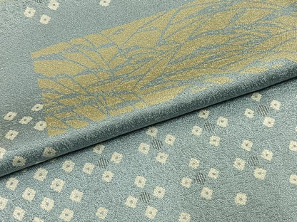 平和屋着物●上質な小紋　横段文　正絹　逸品　AABH0516fy