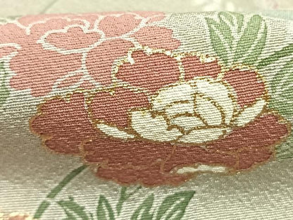 平和屋着物●訪問着　友禅　草花文　暈し染め　金彩　正絹　逸品　AABH0519fy