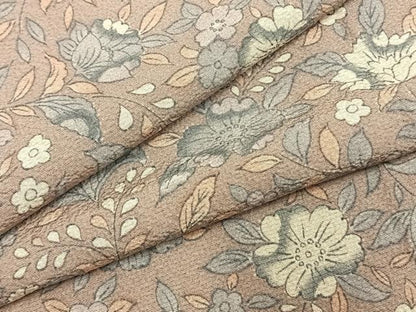 平和屋着物●上質な小紋　更紗花文　正絹　逸品　未使用　AABH0525fy
